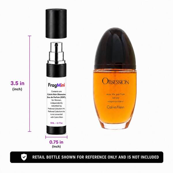 Calvin Klein Obsession for Women FragMini spray, retail bottle shown for reference only