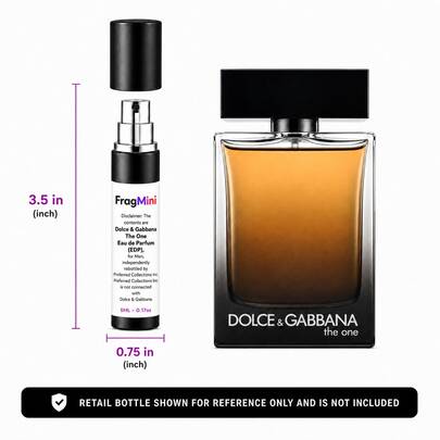 Dolce & Gabbana The One FragMini spray, retail bottle shown for reference only