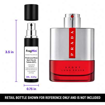 Prada Luna Rossa Sport FragMini spray, retail bottle shown for reference only