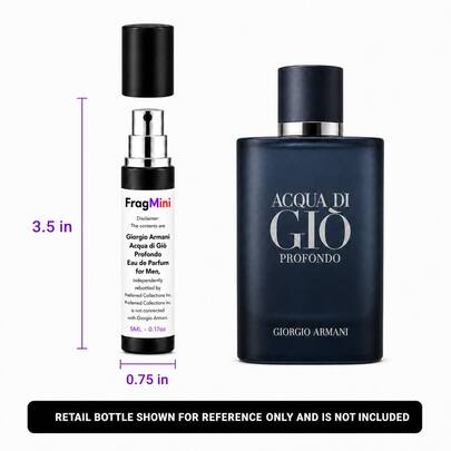 Giorgio Armani Acqua di Giò Profondo FragMini spray, retail bottle shown for reference only